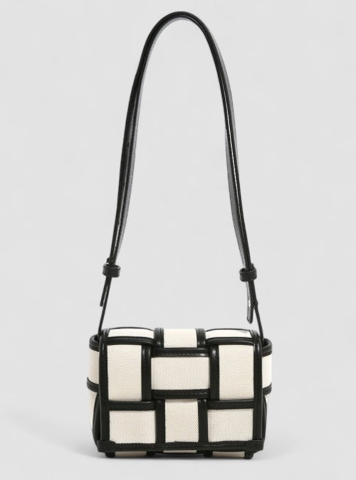 Chic Parsienne™ | Sac en toile noir et blanc