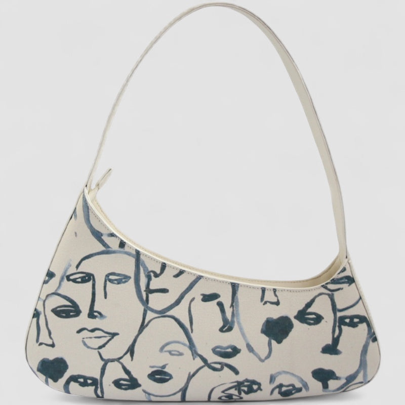 Chic Parsienne™ | Sac à bandoulière en tissu abstrait