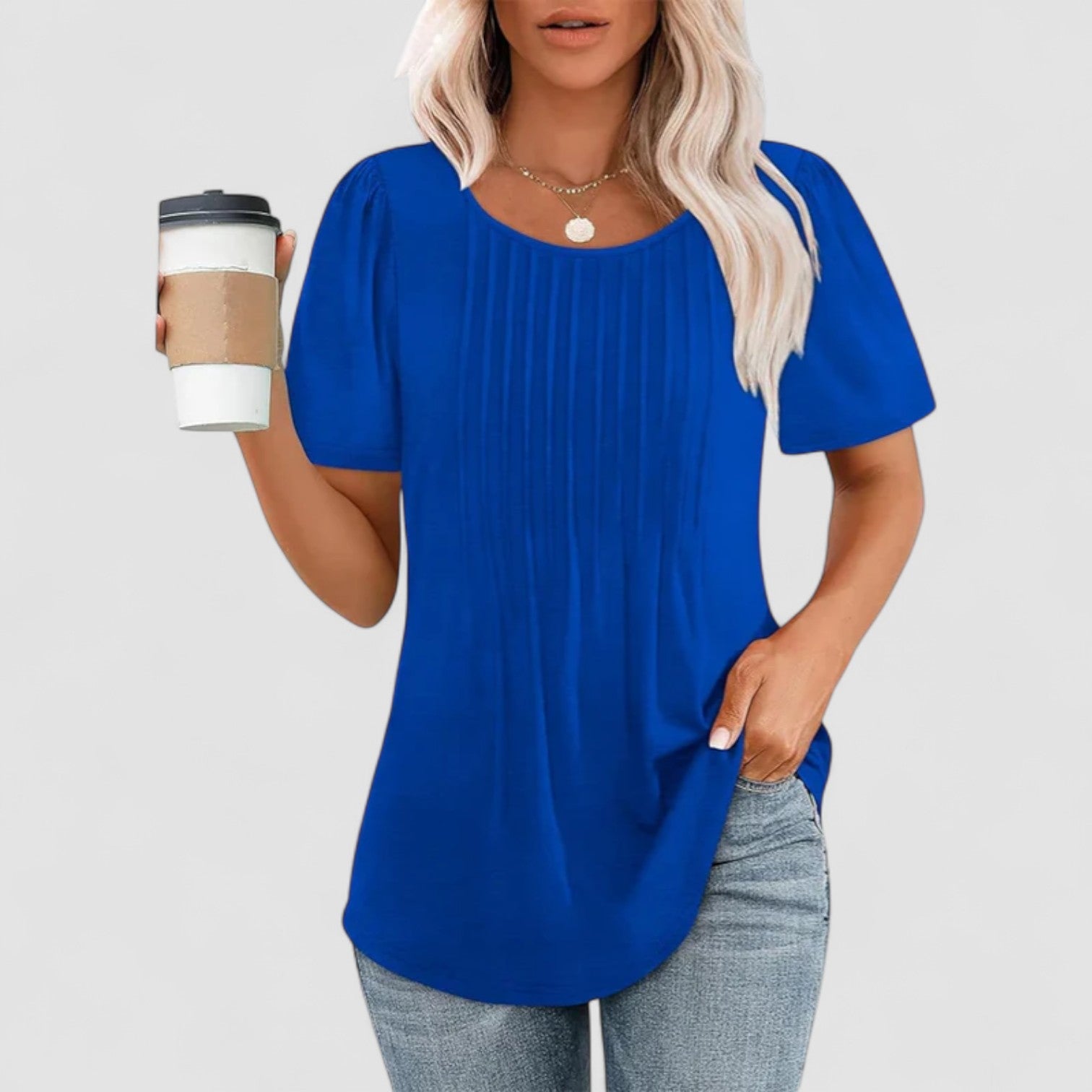 Chic Parsienne™ | Linna – Chemisier à manches longues en viscose douce